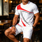 👕Conjunto de 2 Piezas para Hombre - Camiseta y Shorts Casuales de Verano