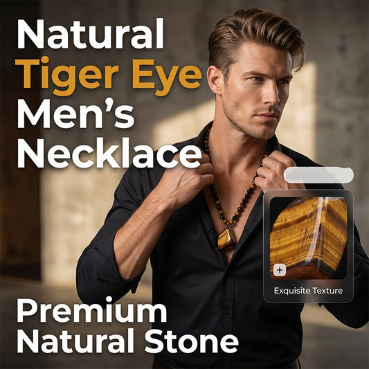 🔥50% DE DESCUENTO AHORA | Collar de cuentas de ojo de tigre KYAYU™ Warrior – Forja tu destino con una energía inquebrantable