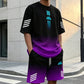 Conjunto de Dos Piezas Camiseta y Shorts de Verano para Hombre
