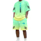 Conjunto de Dos Piezas Camiseta y Shorts de Verano para Hombre