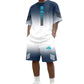 Conjunto de Dos Piezas Camiseta y Shorts de Verano para Hombre