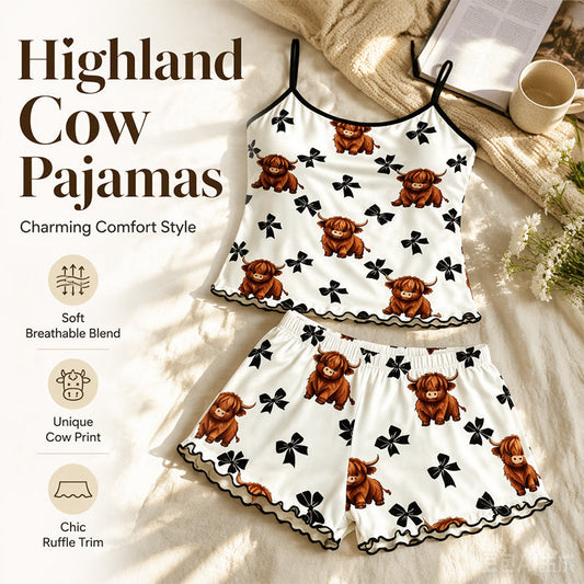 Conjunto de Pijama de Verano con Tirantes Finos y Top Camisola