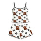 Conjunto de Pijama de Verano con Tirantes Finos y Top Camisola