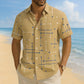 ☀️👔 ¡50% OFF POR TIEMPO LIMITADO! Camisa de Hombre con Estampado Geométrico y Corte Holgado – Suave Sensación de Verano, Comodidad Amplia y Estilo Listo para Vacaciones ✨