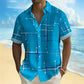 ☀️👔 ¡50% OFF POR TIEMPO LIMITADO! Camisa de Hombre con Estampado Geométrico y Corte Holgado – Suave Sensación de Verano, Comodidad Amplia y Estilo Listo para Vacaciones ✨