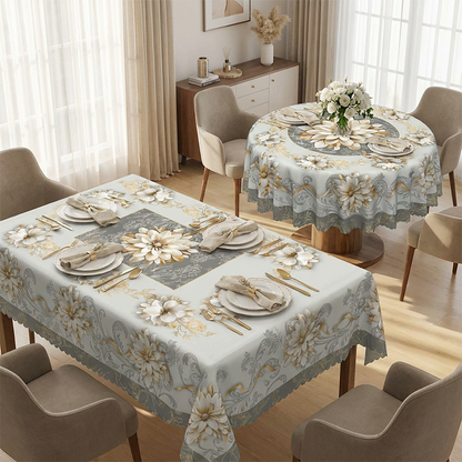 📢📢50% OFF !! ⏰Mantel Floral en Relieve Elegante e Impermeable