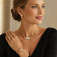 Conjunto de Joyería de Rhinestone Elegante de 4 Piezas