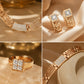 Conjunto de Joyería de Rhinestone Elegante de 4 Piezas