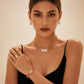 Conjunto de Joyería de Rhinestone Elegante de 4 Piezas