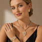 Conjunto de Joyería de Rhinestone Elegante de 4 Piezas