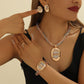 Conjunto de Joyería de Rhinestone Elegante de 4 Piezas