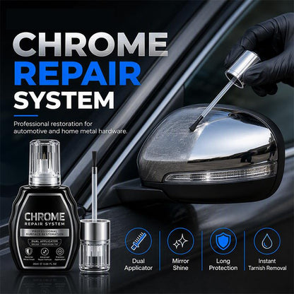 ✨ 50% dto. Kit restaurador de cromo – brillo metálico instantáneo, protección duradera. Pule y protege todo tipo de metales! 🛡️🚗