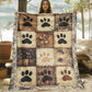 🐶 ¡50% DE DESCUENTO POR TIEMPO LIMITADO! 🐾 18,924 Vendidas – Manta de Franela Suave con Huellas Lindas – Cálida, Acogedora y Decorativa para el Hogar 🛌