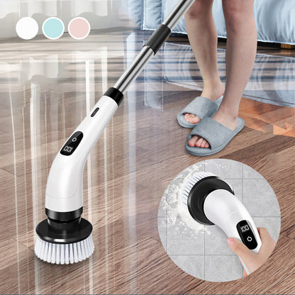 📢📢OFERTA POR TIEMPO LIMITADO 54% OFF⏰Cepillo de Limpieza Eléctrico 8 en 1 – Inalámbrico, Práctico y Multiusos 🌊