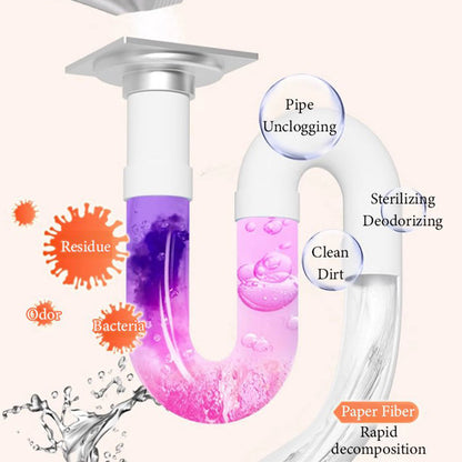 📢📢 50% OFF🧼Polvo Potente Destapador de Drenajes y Tuberías Multiusos