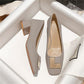 Genuine Soft Leather Dual Wearing Chunky Heels Anti-Fatigue Women's Shoes-6