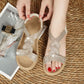 Sandalias de cuña de la cuña del rango suave antideslizante