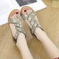 Sandalias de cuña de la cuña del rango suave antideslizante