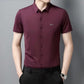 Camisa de manga corta de lujo para hombre, sin planchar, de estilo business
