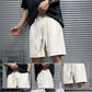 Clásicos pantalones cortos de seda de hielo para hombres