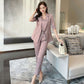 Conjunto de 3 piezas de negocios casual de moda para mujer (Blazer + Camisola + Pantalones)