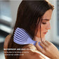 Peigne à pointes creuses pour cheveux lisses