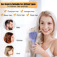 Peigne à pointes creuses pour cheveux lisses