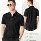 Camisa informal de negocios con cuello en V de verano para hombre