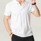 Camisa informal de negocios con cuello en V de verano para hombre