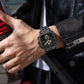 Reloj de cuarzo resistente al agua para hombre.