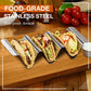 Soporte de acero inoxidable para tacos-3