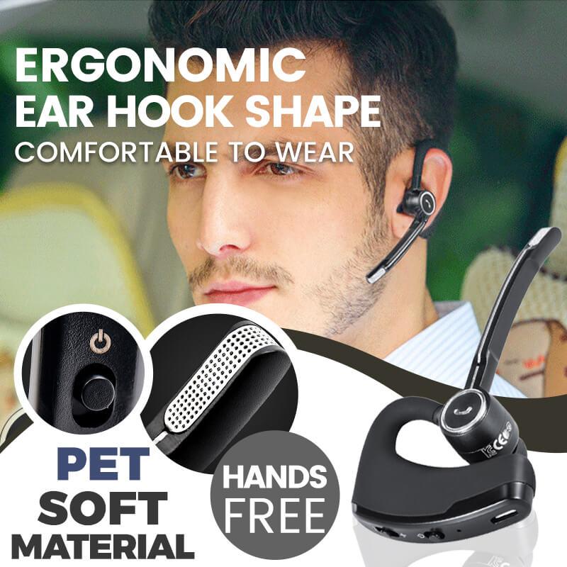 Comprar Auriculares inalámbricos con Bluetooth 5,1 para negocios, cascos  para conducir con un solo gancho para los oídos, auriculares de llamada HD  para coche con Micro