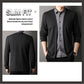 Camisa falsa falsa para hombres Cardigan tricotée 🔥Compre 2 envío gratis🔥