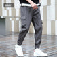 Pantalones cargo sin forro de color liso